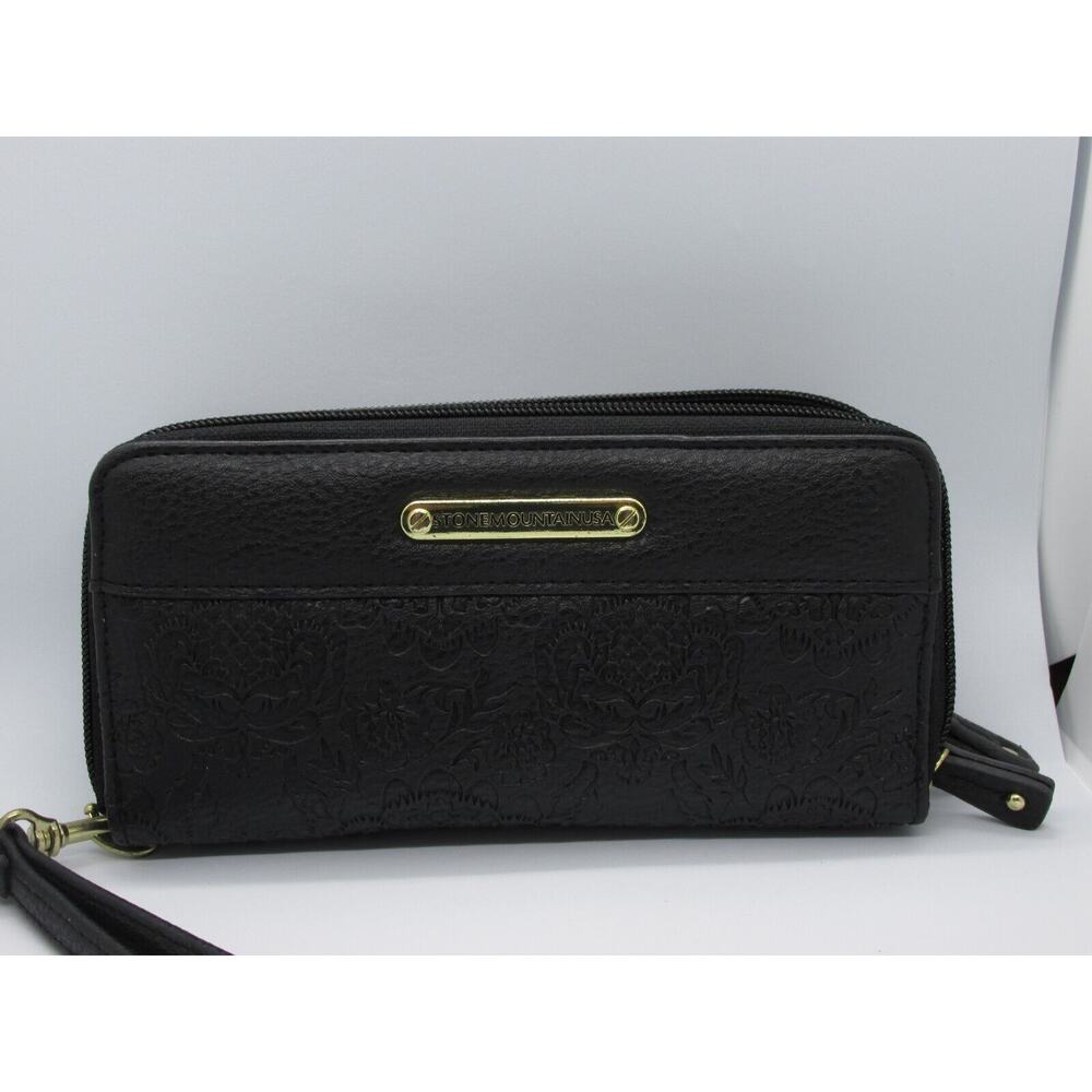 Stone Moutian Paisley Leather Brown CheckBook